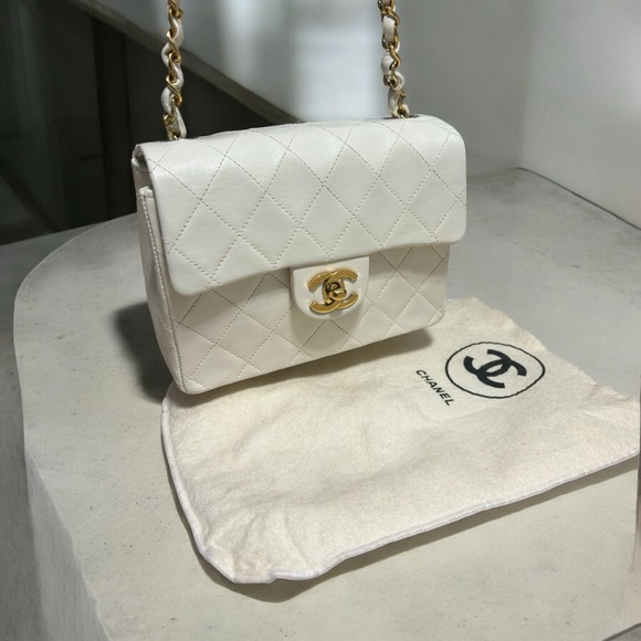 2004’ Vintage CHANEL Quilted Mini Square Flap Bag - Picture 3 of 16